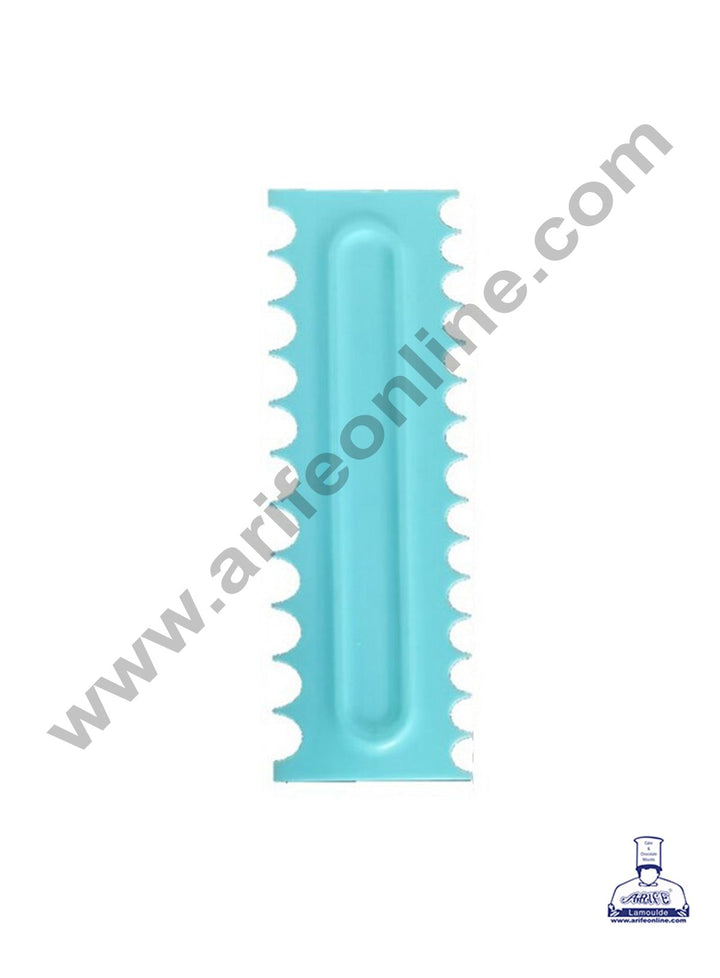 Cake Decor Plastic Icing Comb Scraper Smoother Icing Fondant Cake Decorating Tool (B-9953-18)