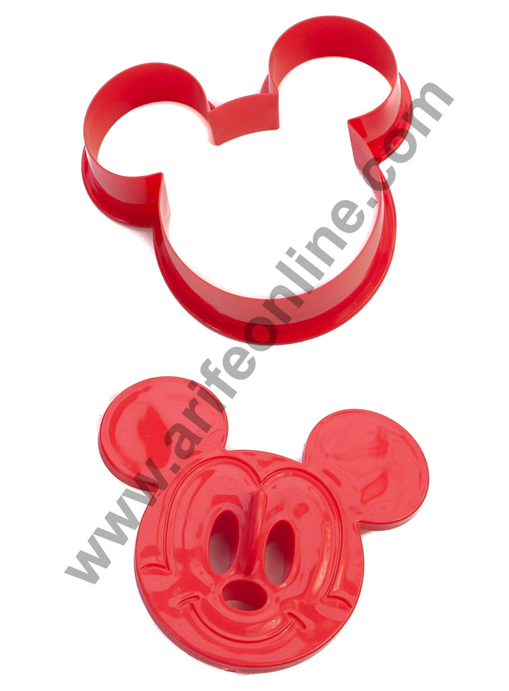 Cake Decor Plastic Mickey Mouse Face Shaped Sandwich Bread Plastic Cookie Biscuit Pastry Fondant and Cake Cutter