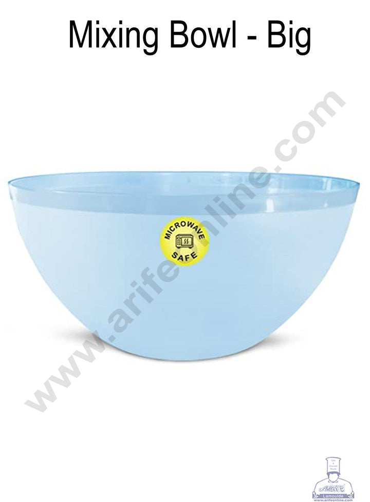 Cake Decor Plastic Mixing Bowl - Multicolor - Big ( 24 x 24 x 11 )