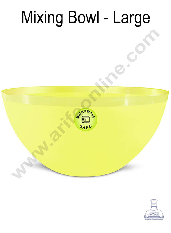 Cake Decor Plastic Mixing Bowl - Multicolor - Large ( 30 x 30 x 12 )