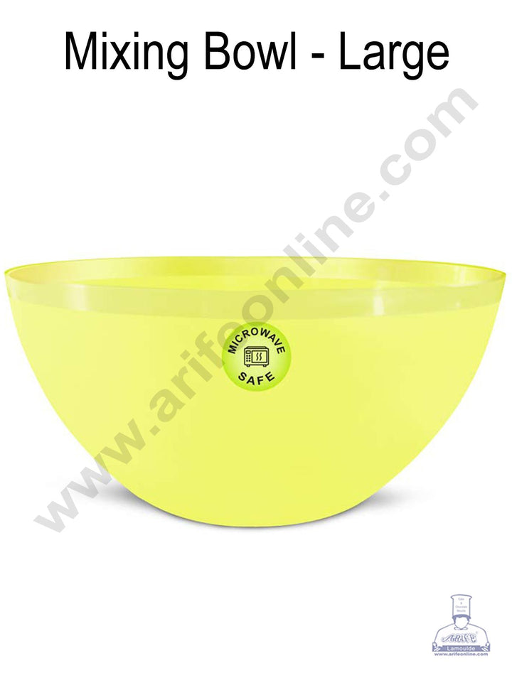 Cake Decor Plastic Mixing Bowl - Multicolor - Large ( 30 x 30 x 12 )