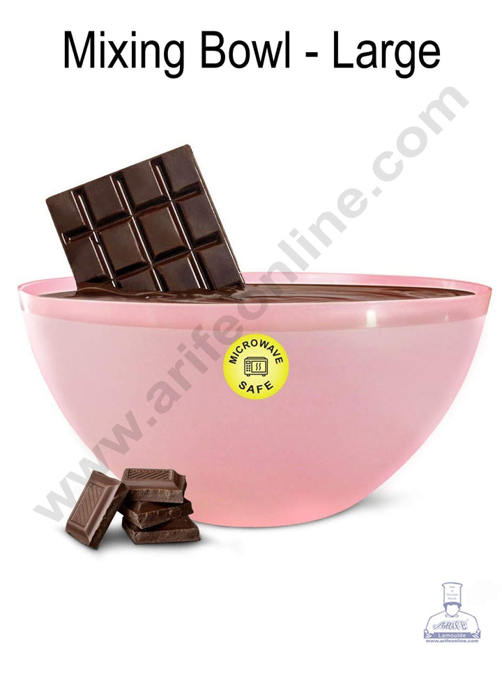 Cake Decor Plastic Mixing Bowl - Multicolor - Large ( 30 x 30 x 12 )