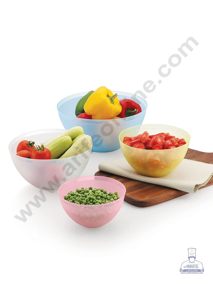 Cake Decor Plastic Mixing Bowl - Multicolor - Large ( 30 x 30 x 12 )