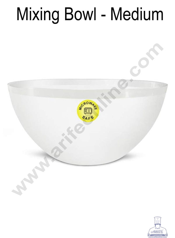 Cake Decor Plastic Mixing Bowl - Multicolor - Medium ( 20 x 20 x 10 )