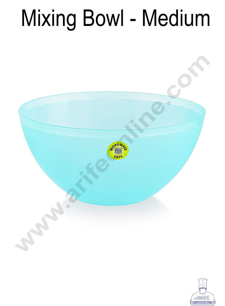 Cake Decor Plastic Mixing Bowl - Multicolor - Medium ( 20 x 20 x 10 )