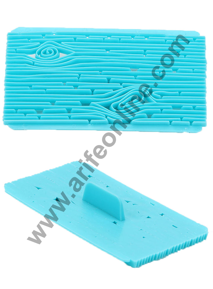 6-Pack Fondant Impression Mat Set For Cake Decorating - Tree Bark, Flower, Cobblestone Texture Molds (Green)