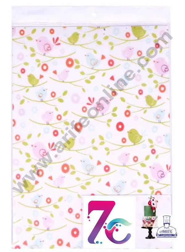Cake Decor Printed Edible Wafer Paper Sheet for Cake Decoration - Bird Print SB-PWP-007