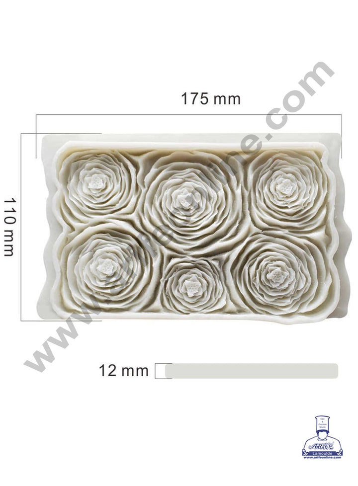 Cake Decor Rose Flower Simpress Silicone Mold Cake Decorating Fondant Gum Paste Icing SBSP-1444YX