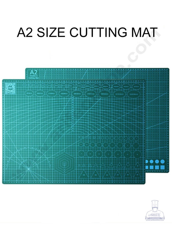Cake Decor Self Healing 3-Ply Double Sided Durable Non-Slip PVC Cutting Mat Great for Scrap booking, Quilting, Sewing and all Arts & Crafts Projects - A2 Size
