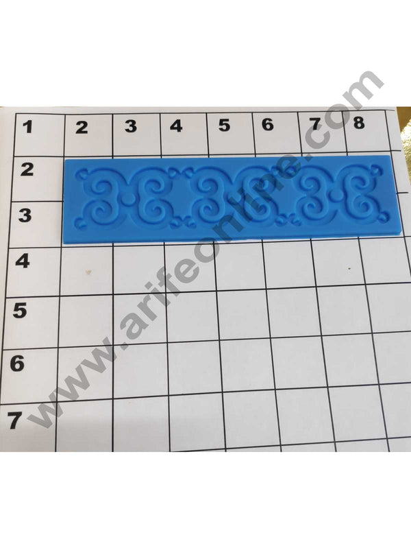 Cake Decor Silicon 1 Cavity Border Lace Pattern Silicone Fondant Mould Marzipan Mould