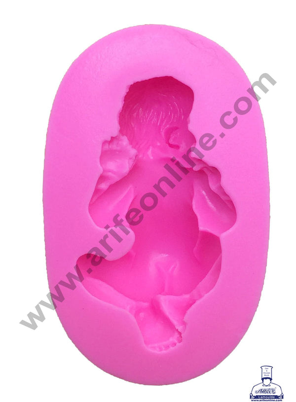 Cake Decor Silicon 1Pc Sleeping Baby Fondant Clay Marzipan Cake Decoration Mould SBSP-167