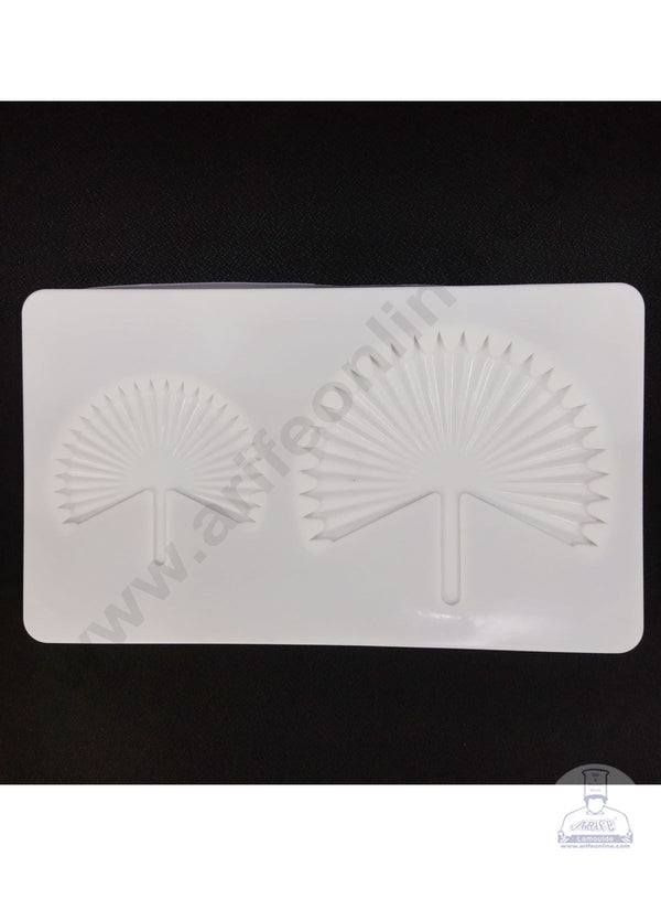 Cake Decor Silicon 2 Cavity Fan Palm Leaf Shape Cake Decoration Mould SBSP-902