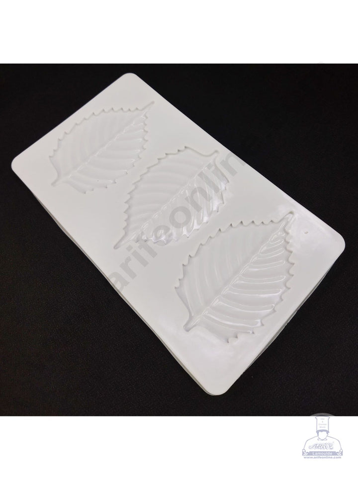 Cake Decor Silicon 3 Cavity Palm Leaf Shape Cake Decoration Mould SBSP-901