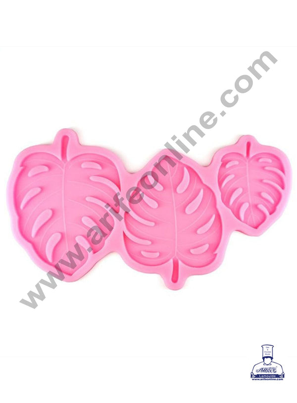 Cake Decor Silicon 3 Cavity Turtle Leaves Fondant Clay Marzipan Cake Decoration Mould SBSP-F1527YX