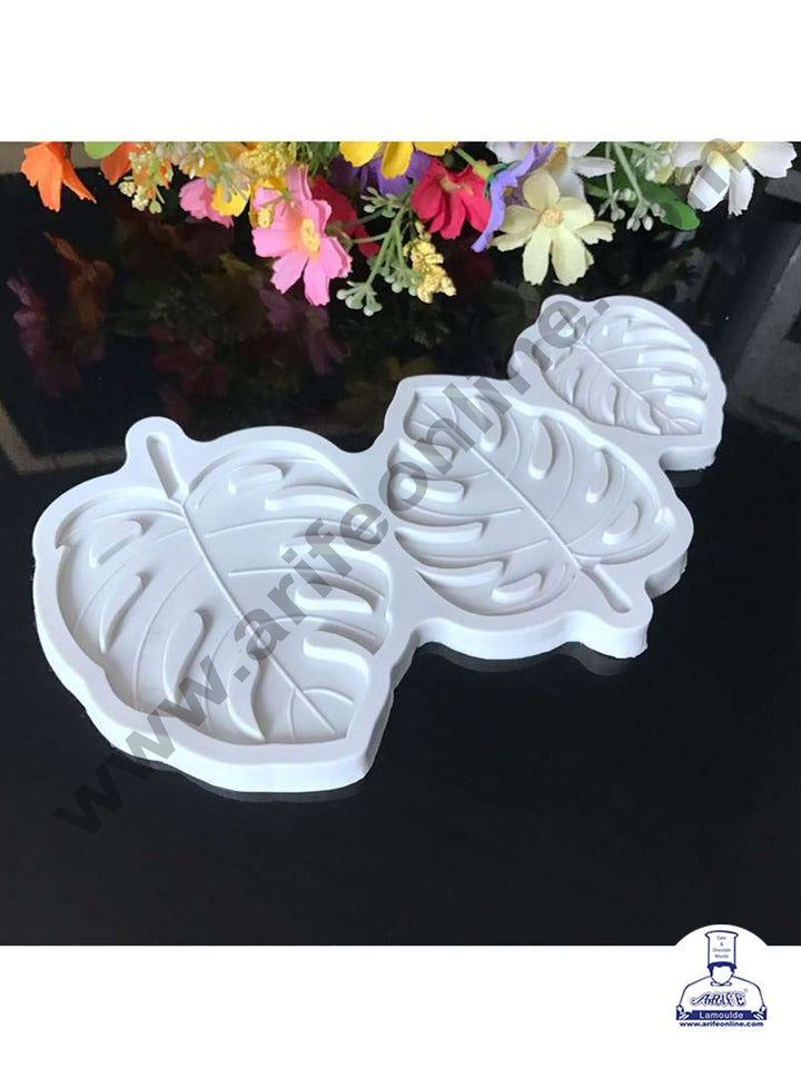 Cake Decor Silicon 3 Cavity Turtle Leaves Fondant Clay Marzipan Cake Decoration Mould SBSP-F1527YX