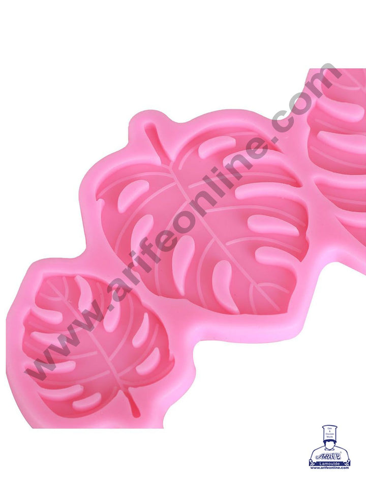 Cake Decor Silicon 3 Cavity Turtle Leaves Fondant Clay Marzipan Cake Decoration Mould SBSP-F1527YX