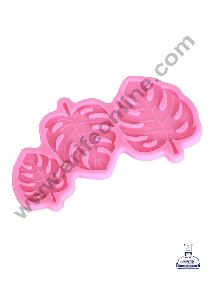 Cake Decor Silicon 3 Cavity Turtle Leaves Fondant Clay Marzipan Cake Decoration Mould SBSP-F1527YX