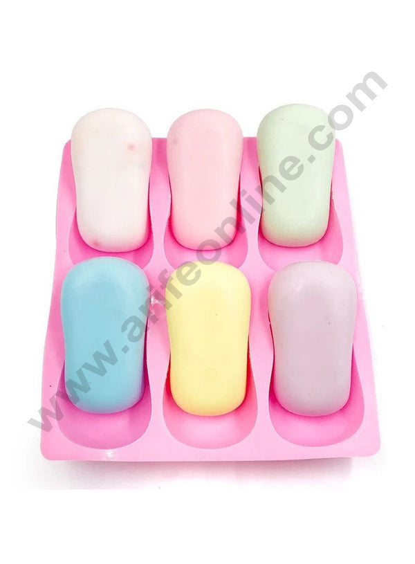 Cake Decor Silicon 6 Cavity Oval Soap Mould
