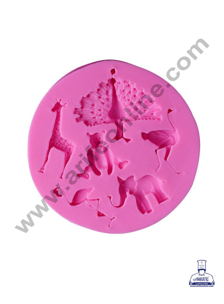 Cake Decor Silicon Animals Shape Fondant Clay Marzipan Cake Decoration Mould