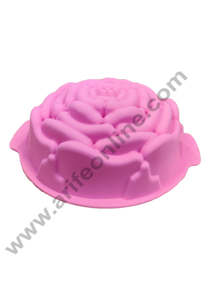 Cake Decor Silicon Bakeware Round Flower Shape Half Pinata Cake Moulds