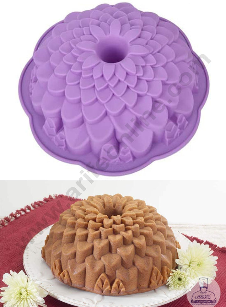 Cake Decor Silicon Flower Bundt Silicone Cake Mould Entremet Cake Mold Gelatin Jello Baking Silicone Mould ( SBSM-813 )