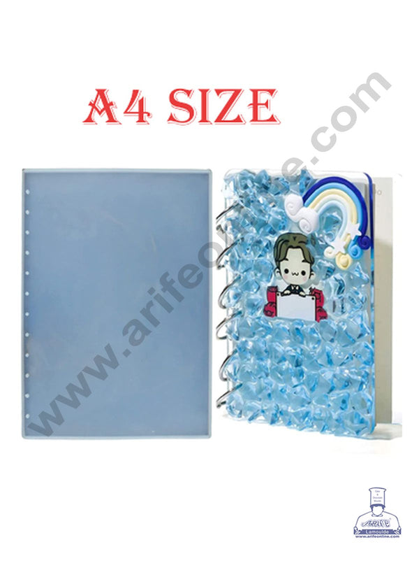 Cake Decor Silicon Resin Moulds - 1 Cavity A4 Size Notebook Cover Mould SBURP076-RM