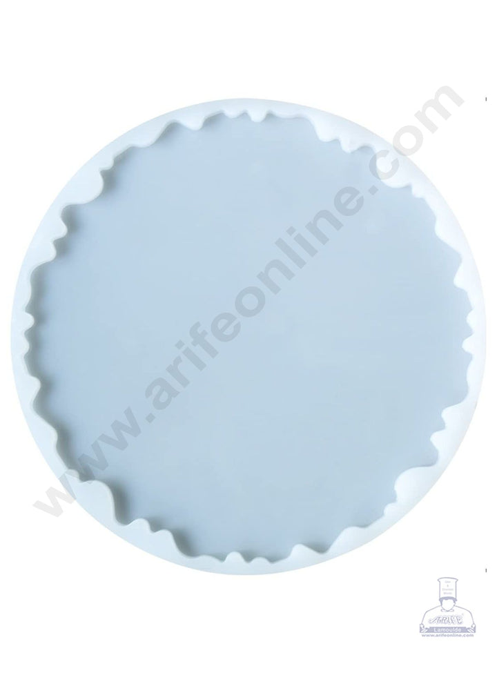 Cake Decor Silicon Resin Moulds - 1 Cavity Agate Coaster Mould - 12 inch SBURP102-RM