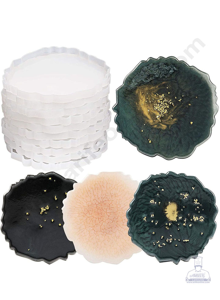 Cake Decor Silicon Resin Moulds - 1 Cavity Agate Coaster Mould - 12 inch SBURP102-RM