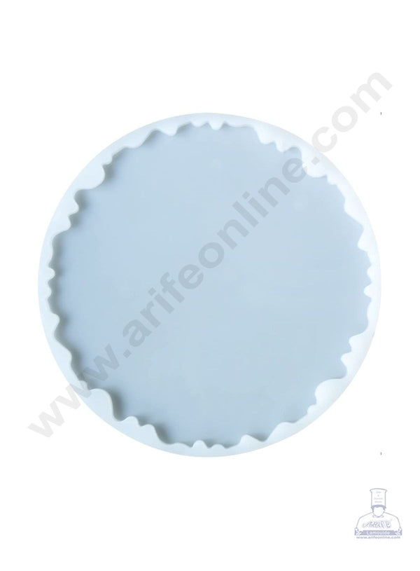 Cake Decor Silicon Resin Moulds - 1 Cavity Agate Coaster Mould - 8 inch SBURP101-RM