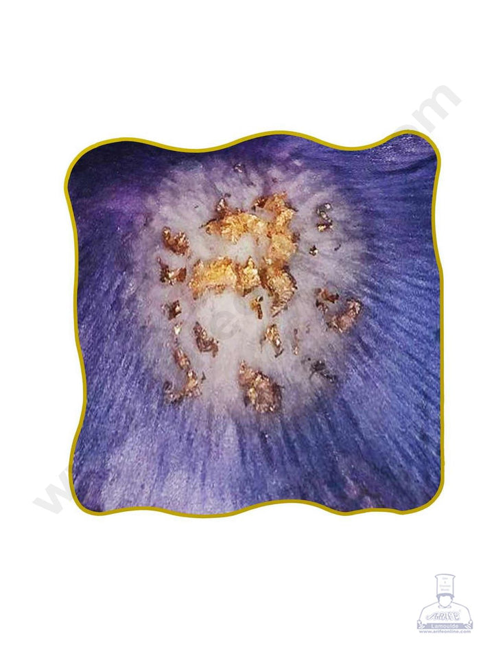 Cake Decor Silicon Resin Moulds - 1 Cavity Agate Square Coaster Mould - 3.8 Inch SBURP166-RM