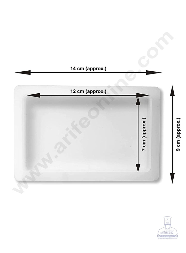 Cake Decor Silicon Resin Moulds - 1 Cavity Big Rectangle Coaster Mould SBURP056-RM