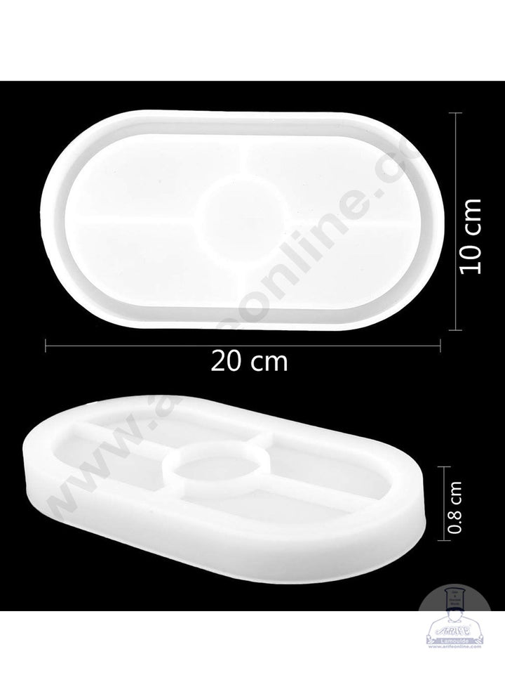 Cake Decor Silicon Resin Moulds - 1 Cavity Capsule Tray Mould SBURP119-RM