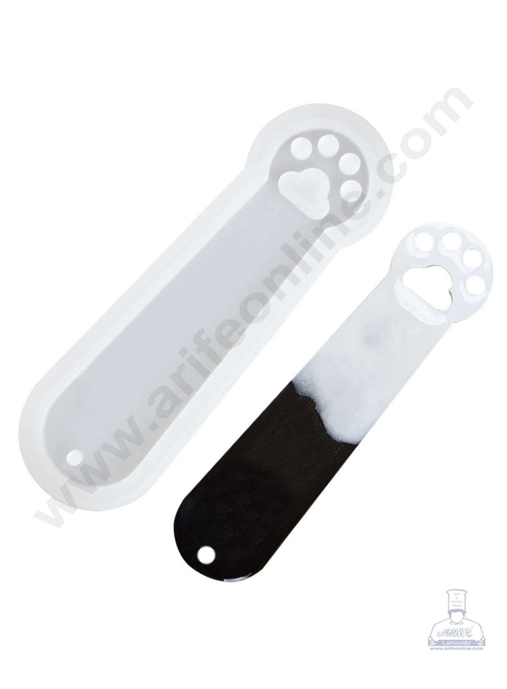 Cake Decor Silicon Resin Moulds - 1 Cavity Cat Paw Bookmark Mould SBURP095-RM