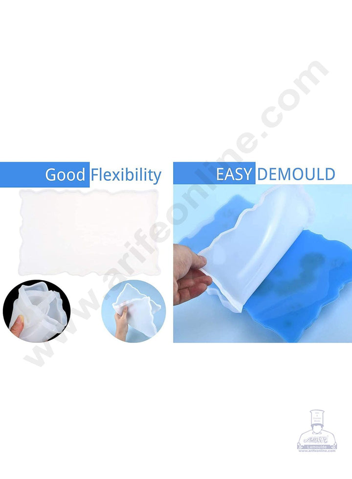 Cake Decor Silicon Resin Moulds - 1 Cavity Coaster Tray Mould SBURP070-RM