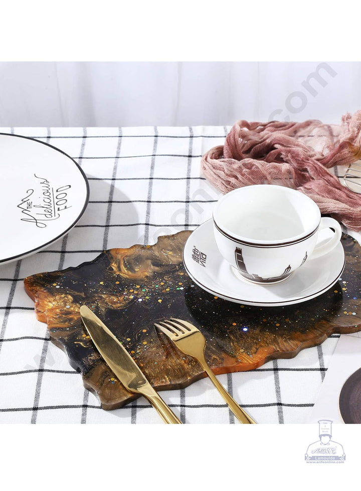 Cake Decor Silicon Resin Moulds - 1 Cavity Coaster Tray Mould SBURP070-RM