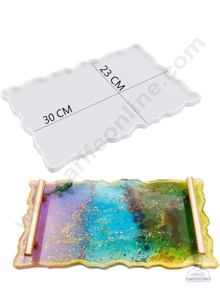 Cake Decor Silicon Resin Moulds - 1 Cavity Coaster Tray Mould SBURP070-RM
