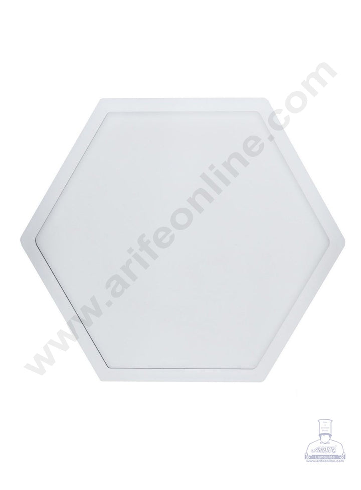 Cake Decor Silicon Resin Moulds - 1 Cavity Hexagon Coaster Mould - 4 Inch SBURP165-RM