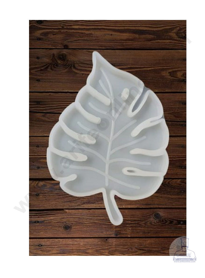 Cake Decor Silicon Resin Moulds - 1 Cavity Leaf Coaster Mould SBURP107-RM