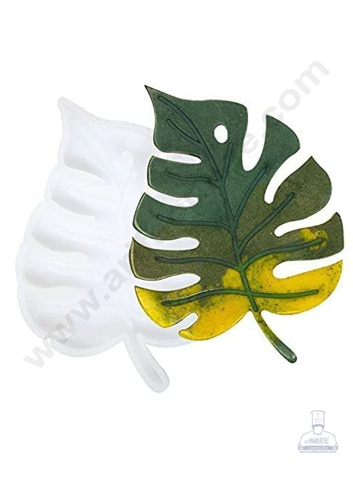 Cake Decor Silicon Resin Moulds - 1 Cavity Leaf Coaster Mould SBURP107-RM