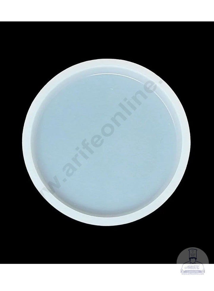 Cake Decor Silicon Resin Moulds - 1 Cavity Round Coaster Mould - 4 inch x 9 mm SBURP144-RM
