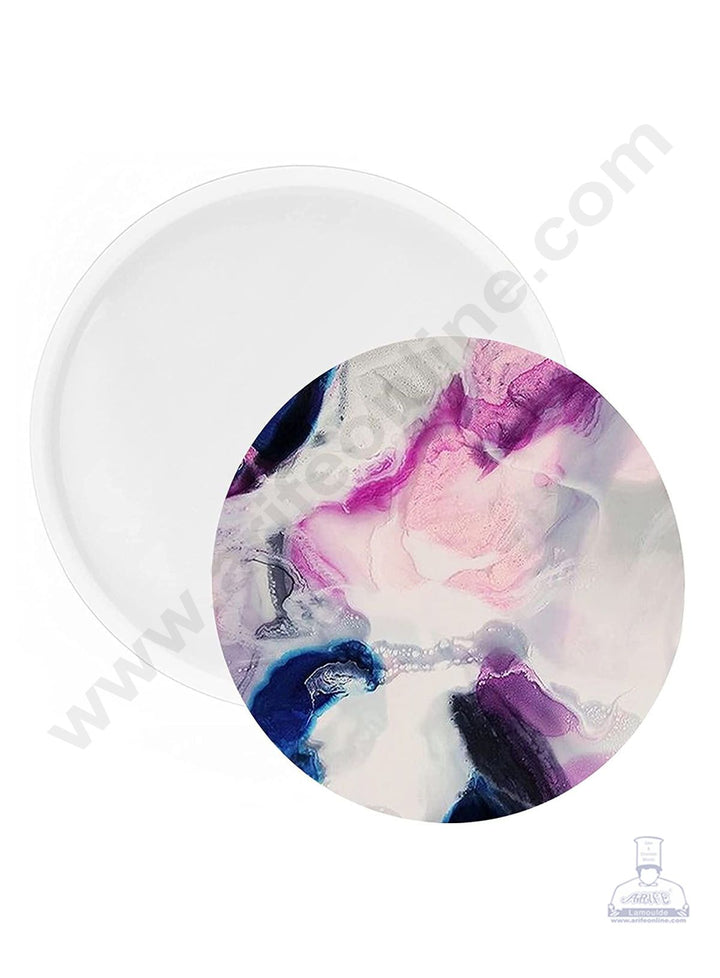 Cake Decor Silicon Resin Moulds - 1 Cavity Round Coaster Mould - 4 inch x 9 mm SBURP144-RM