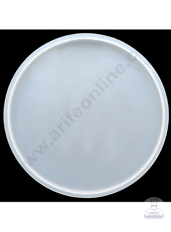 Cake Decor Silicon Resin Moulds - 1 Cavity Round Coaster Mould - 5 inch SBURP170-RM