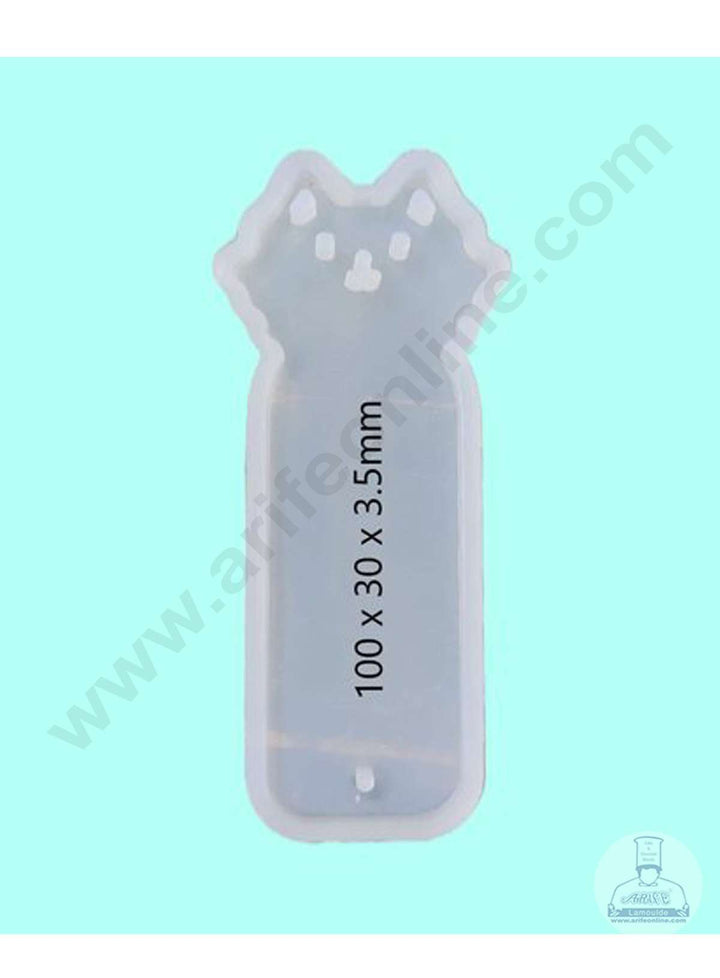 Cake Decor Silicon Resin Moulds - 1 Cavity Small Cat Bookmark Mould SBURP093-RM