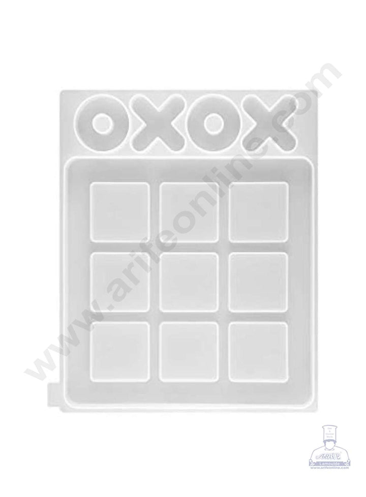 Cake Decor Silicon Resin Moulds - 13 Cavity Tic Tactoe Mould SBURP122-RM