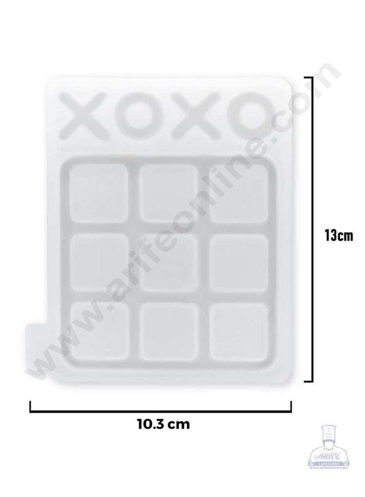 Cake Decor Silicon Resin Moulds - 13 Cavity Tic Tactoe Mould SBURP122-RM