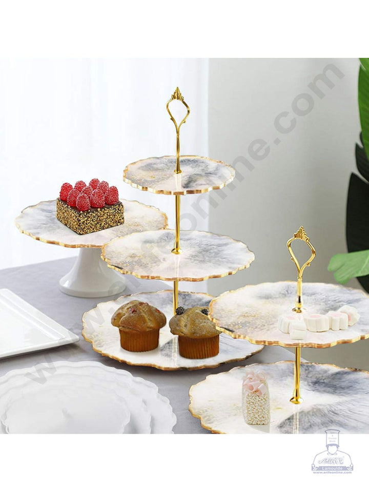 Cake Decor Silicon Resin Moulds - 3 Cavity Cupcake Stand Mould SBURP116-RM