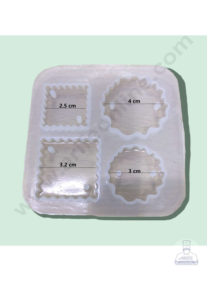 Cake Decor Silicon Resin Moulds - 4 Cavity Rakhi Mould SBURP002-RM
