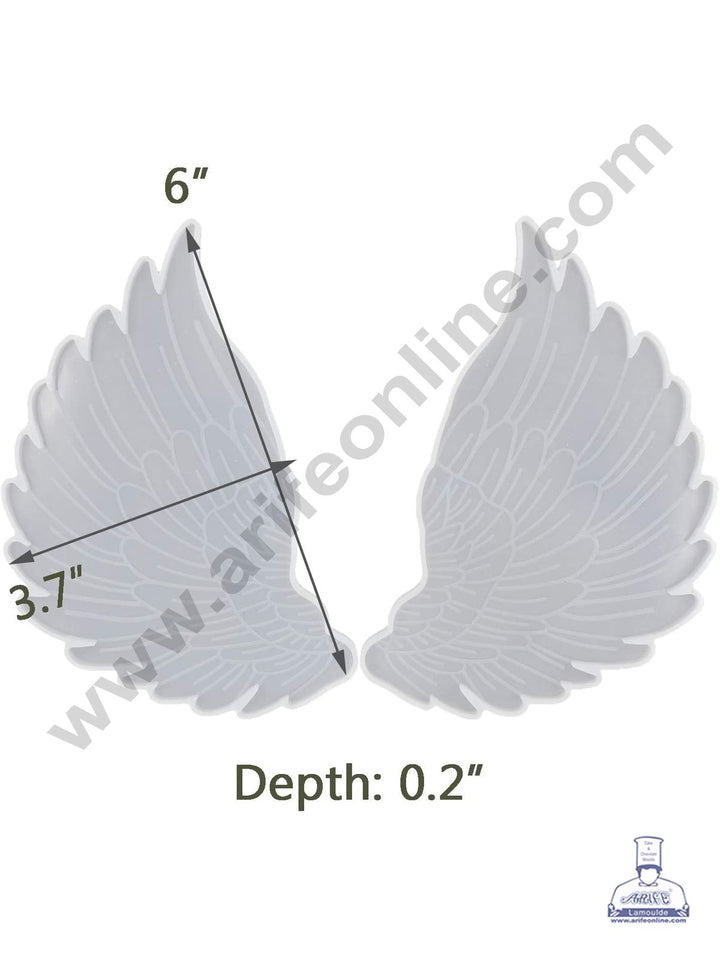 Cake Decor Silicon Resin Moulds - Big Angel Wings Mould (2 pcs Set) SBURP061-RM