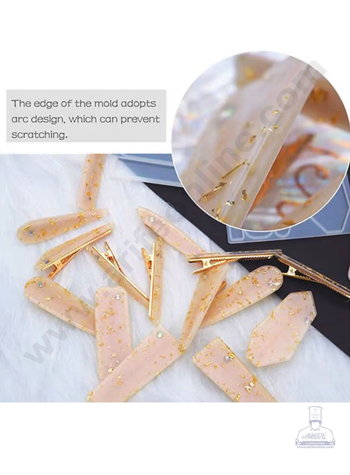 Cake Decor Silicon Resin Moulds - Hair Clip Mould (3 pcs set) SBURP118-RM
