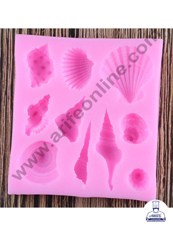 Cake Decor Silicon Sea Shells Fondant Sugar Paste Mould Clay Mould Marzipan Mould